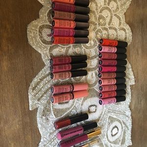 Lots of lip products